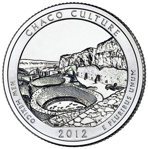 CNNMCC25P - 2012 Chaco Culture National Historic Park Quarter, P Mint