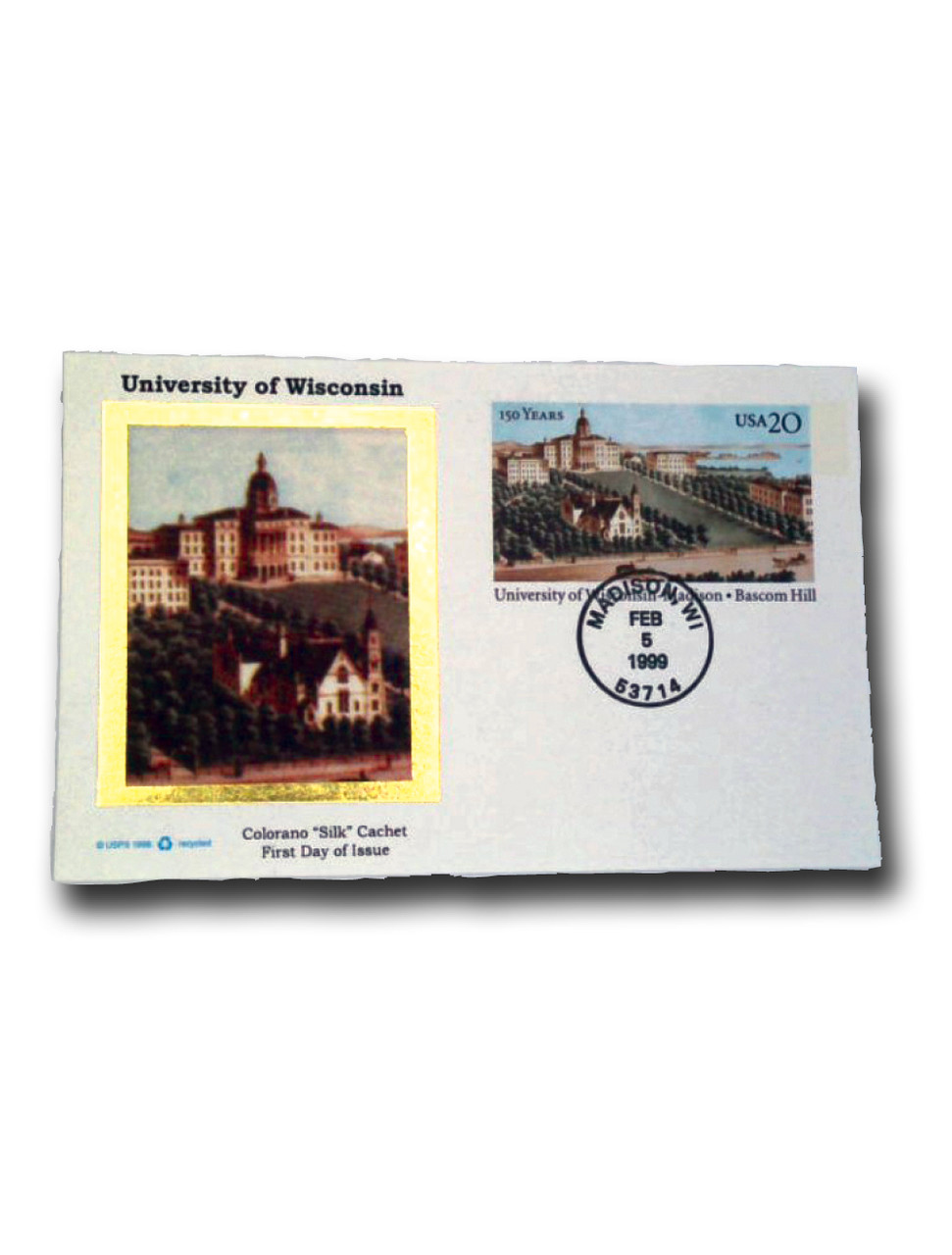 UX301 - 1999 20c University of Wisconsin & Madison, Bascom Hill