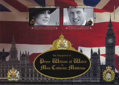 M10753 - 2010 Grenadines William & Kate s/s