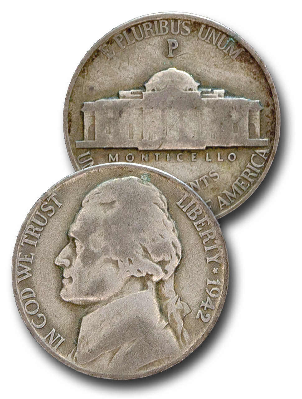 CN-942P - 1942-P War Time Nickel - Mystic Stamp Company