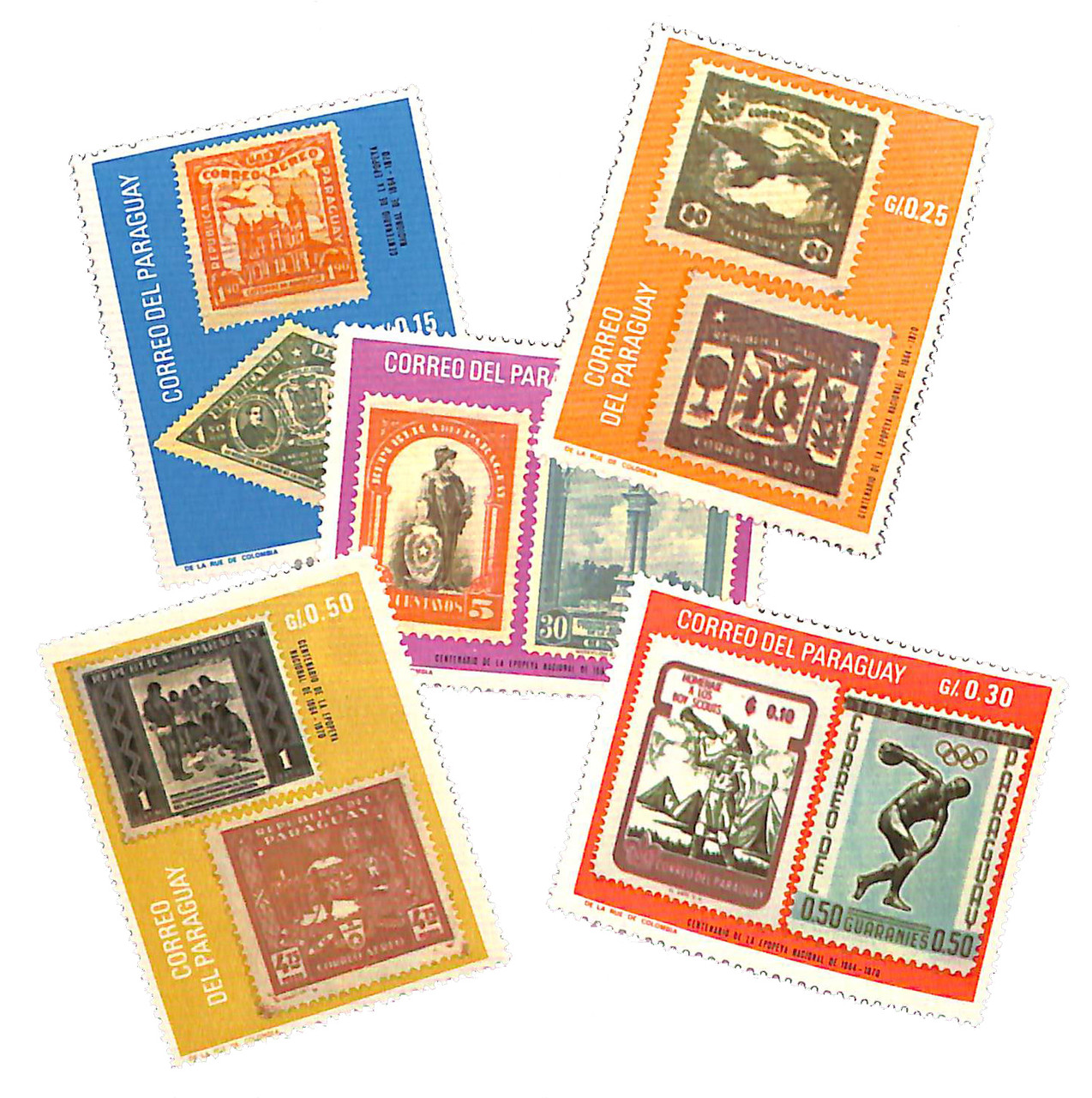1090-94 - 1968 Paraguay