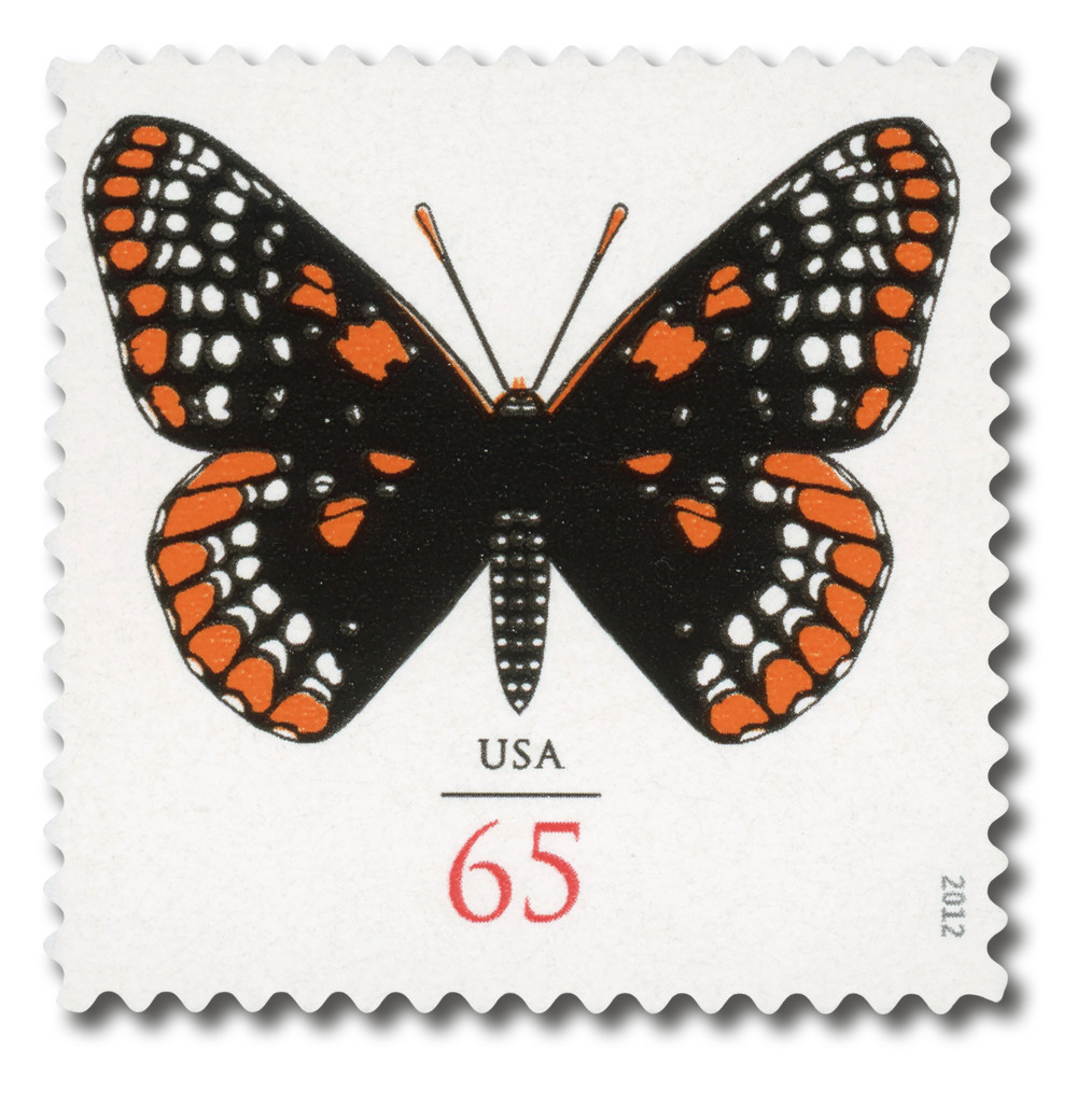 4603 - 2012 65c Baltimore Checkerspot Butterfly - Mystic Stamp Company