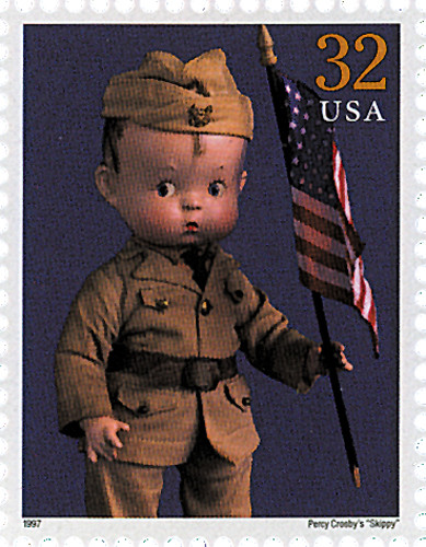 限定品ディズニー☆Authentic Postage Stanp 3151m - 1997 32c Classic American Dolls: Percy Crosby's 