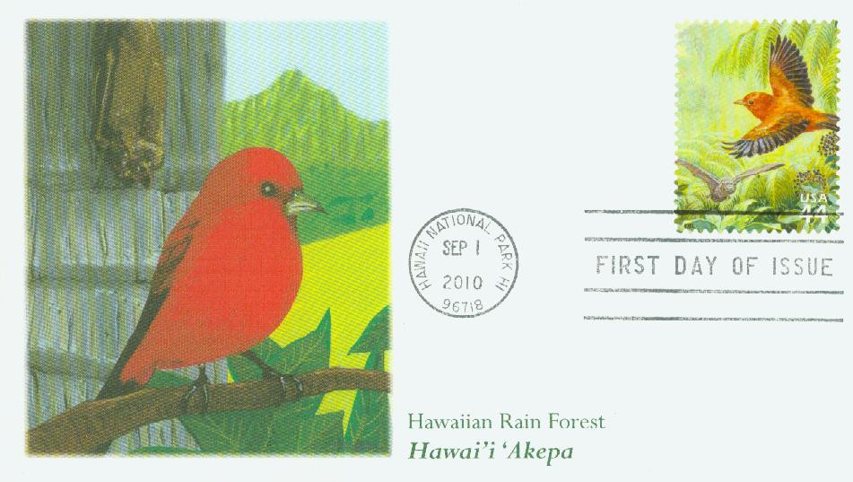4474b - 2010 44c Hawaii 'Akepa