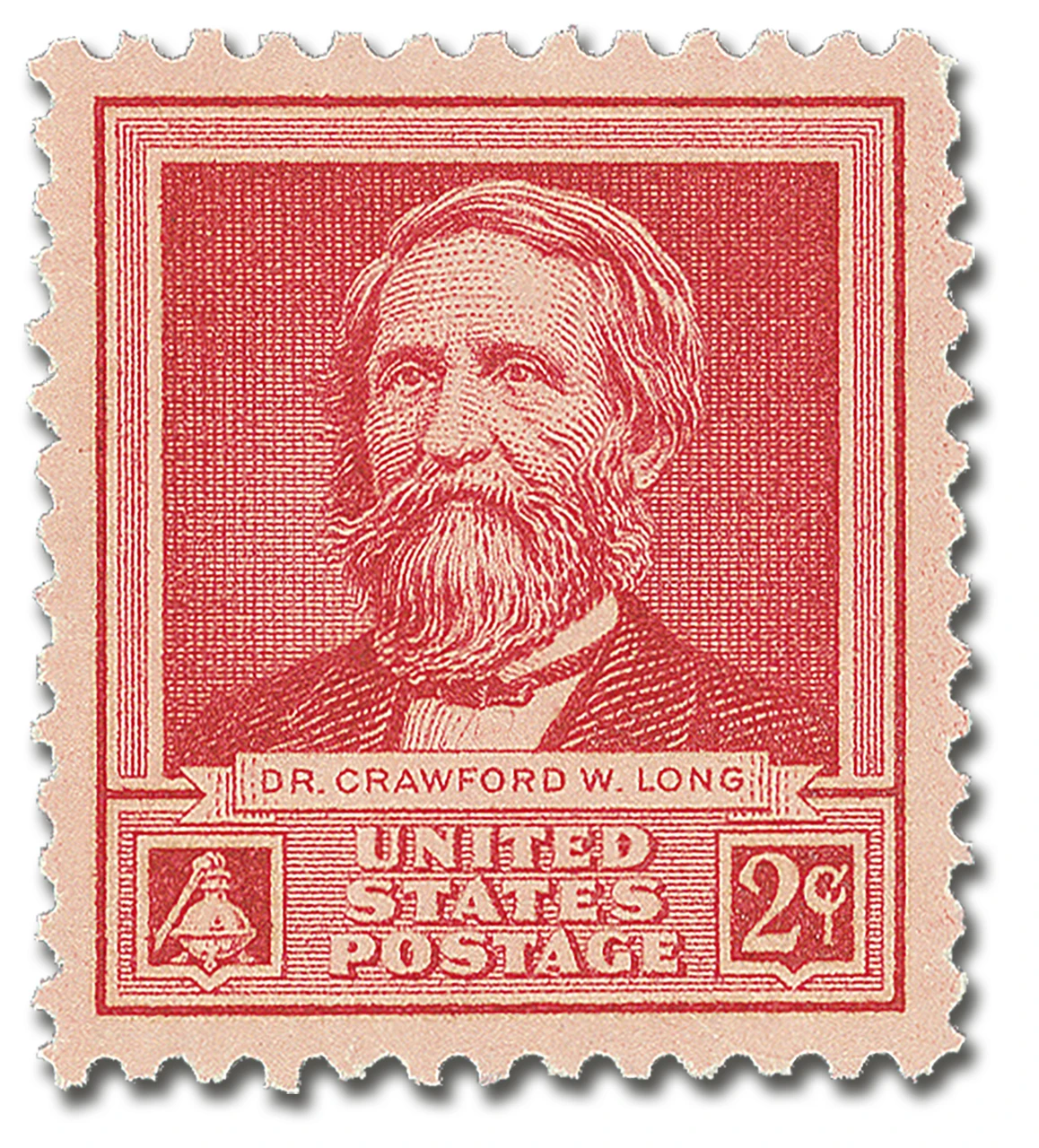 875 - 1940 2c Famous Americans Series: Dr. Crawford W. Long
