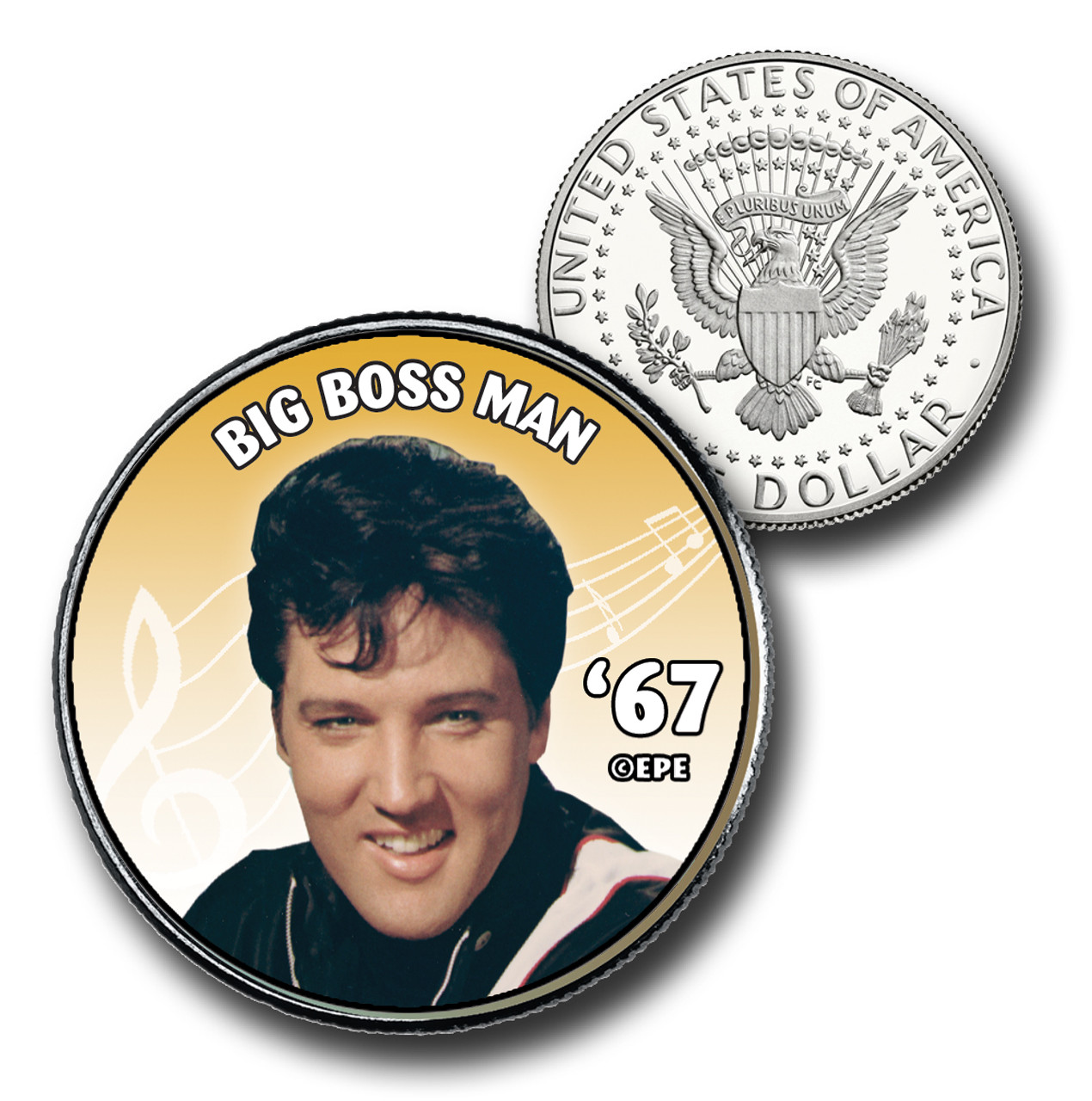 CNS2083 - Elvis Presley "Big Boss Man" US Half Dollar Commemorative Coin