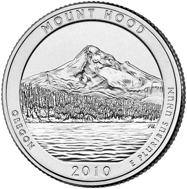 CNORMH25D - 2010 Mt Hood National Forest Quarter, D Mint