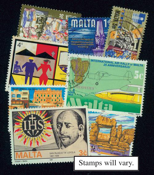 MP1647 - Malta, 600 Different Stamps