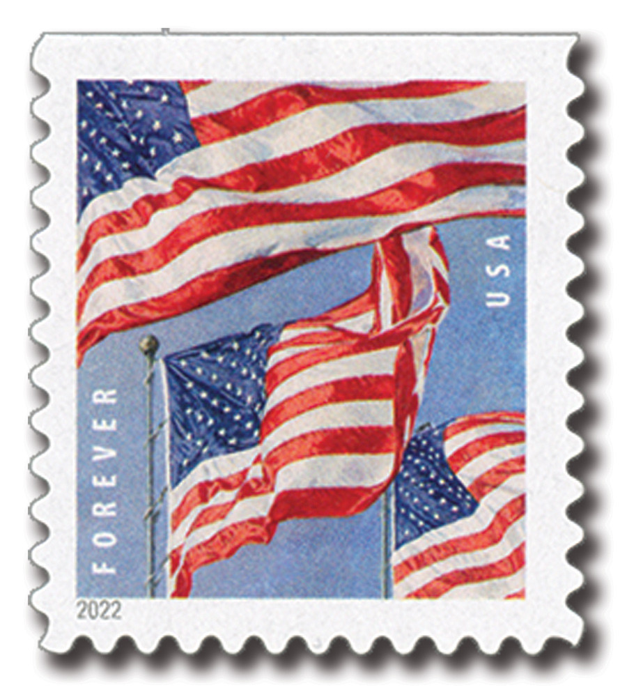 5659 - 2022 First-Class Forever Stamp - Flags (Ashton Potter