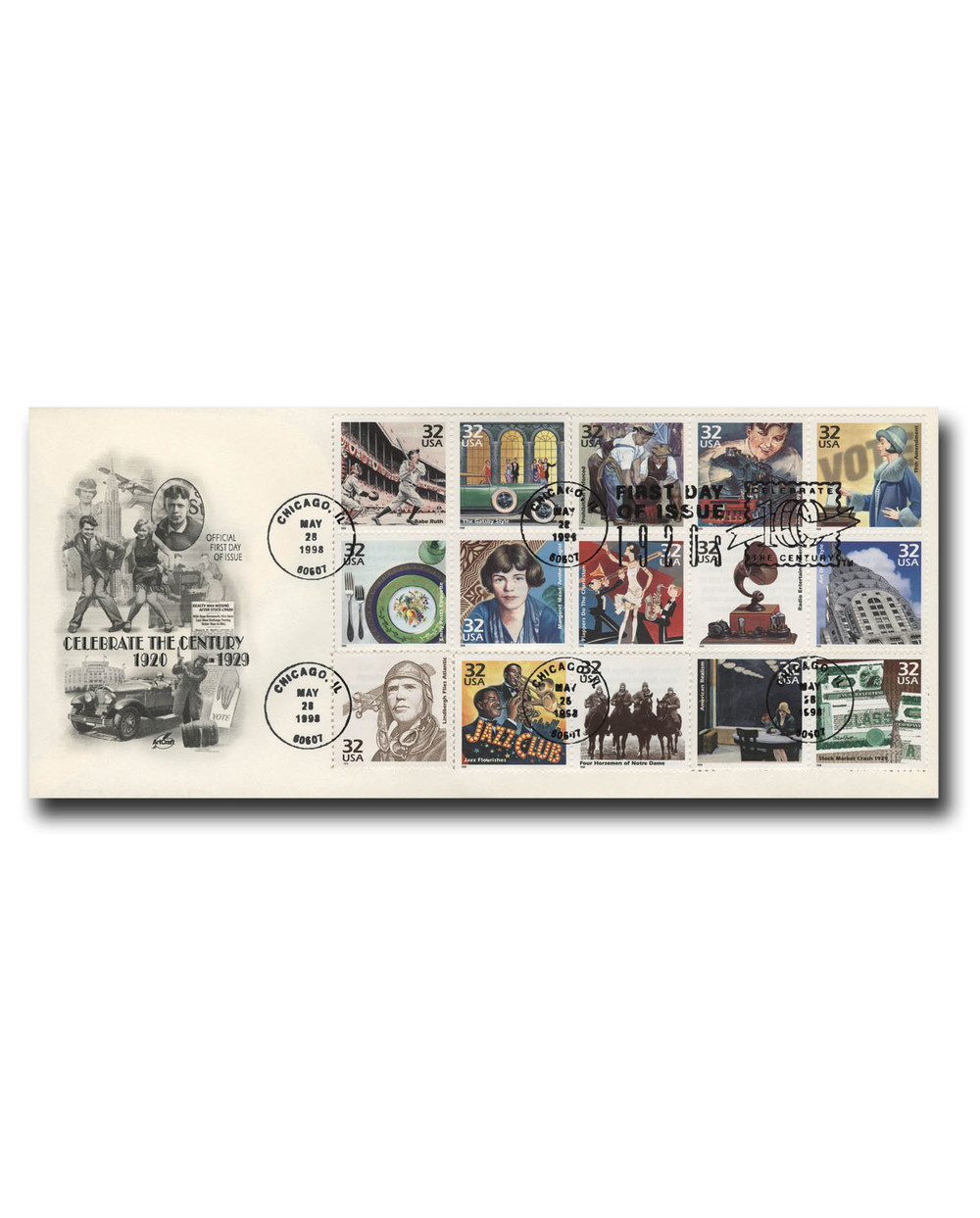 ミリーページ 3184a-o - 1998 32c Celebrate the Century - 1920s, First Day Cover