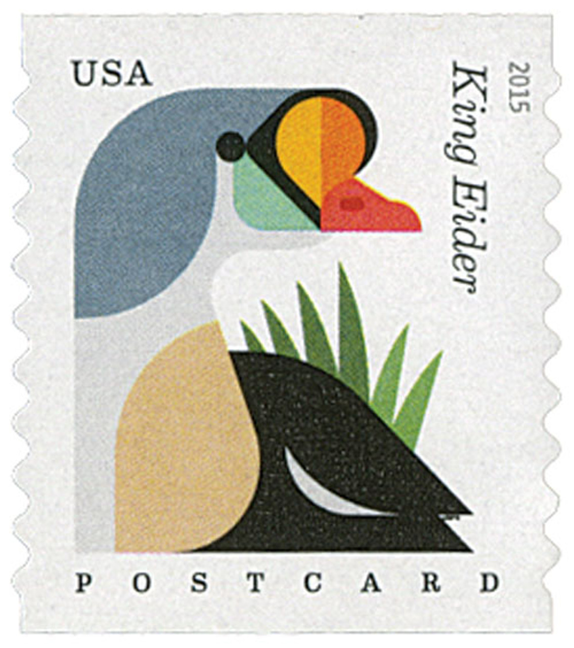 4998 - 2015 35c Coastal Birds: King Eider, coil