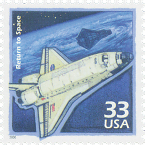 3191h - 2000 33c Celebrate the Century - 1990s: Return to Space