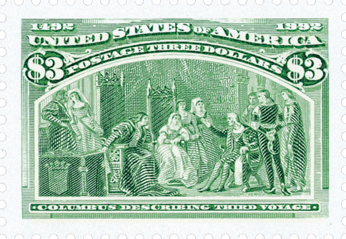 2627c - 1992 $3 Voyages of Columbus: Columbus Describing Third