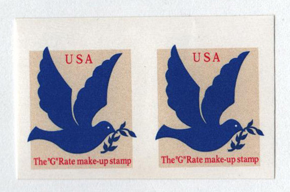 2877a - 1994 3c Make-Up Rate, Dove, Imperf. Error