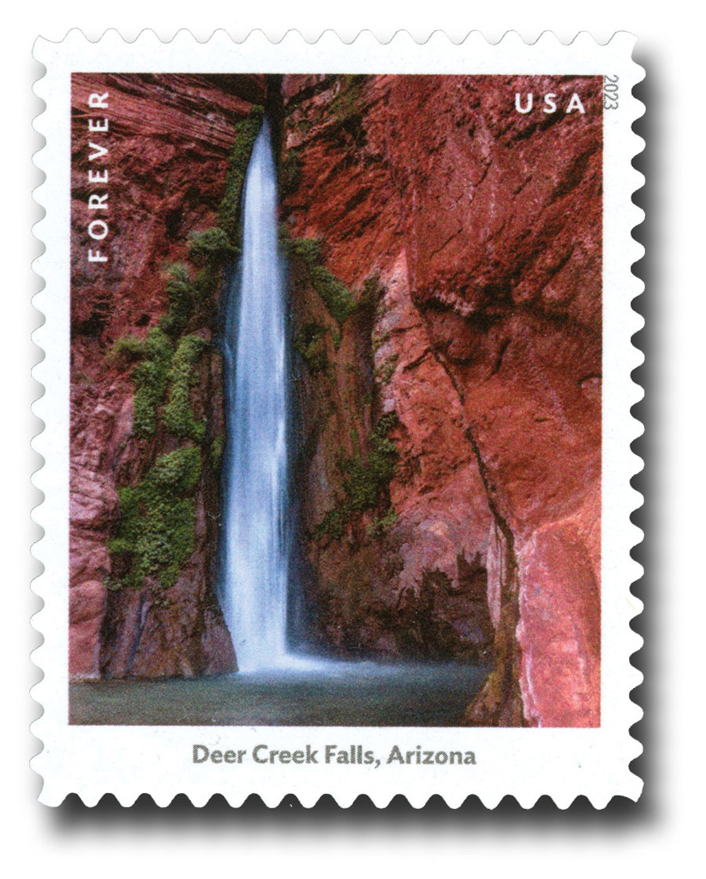 5800a - 2023 First-Class Forever Stamp - Waterfalls: Deer Creek Falls, Arizona 5800a - 2023 First-Class Forever Stamp - Waterfalls: Deer Creek Falls, Arizona