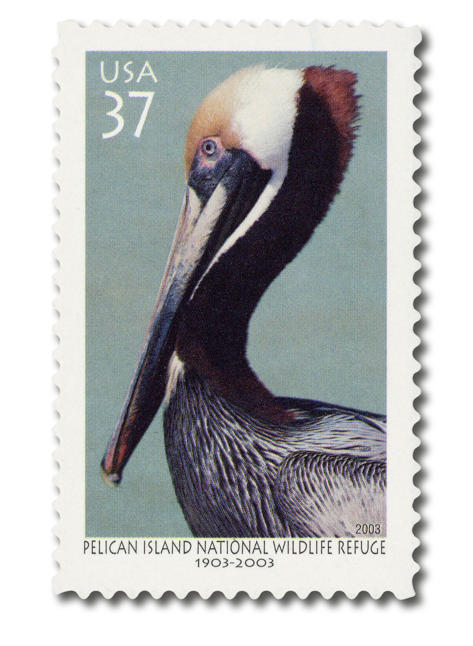 3774 - 2003 37c Pelican Island National Wildlife Refuge - Mystic