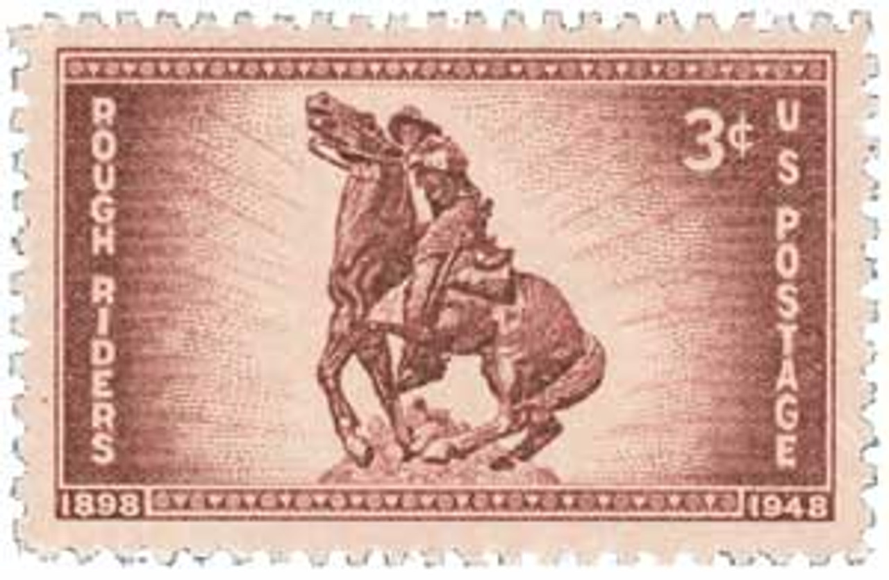 973 - 1948 3c Rough Riders - Mystic Stamp Company