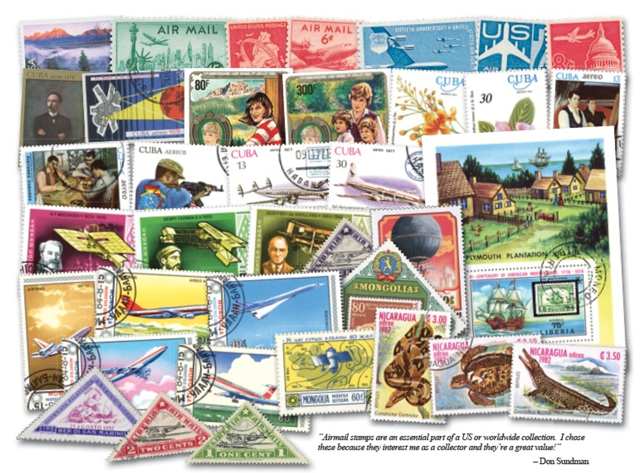 SO101 - US and Worldwide Airmail Stamps SO101 - US and Worldwide Airmail Stamps
