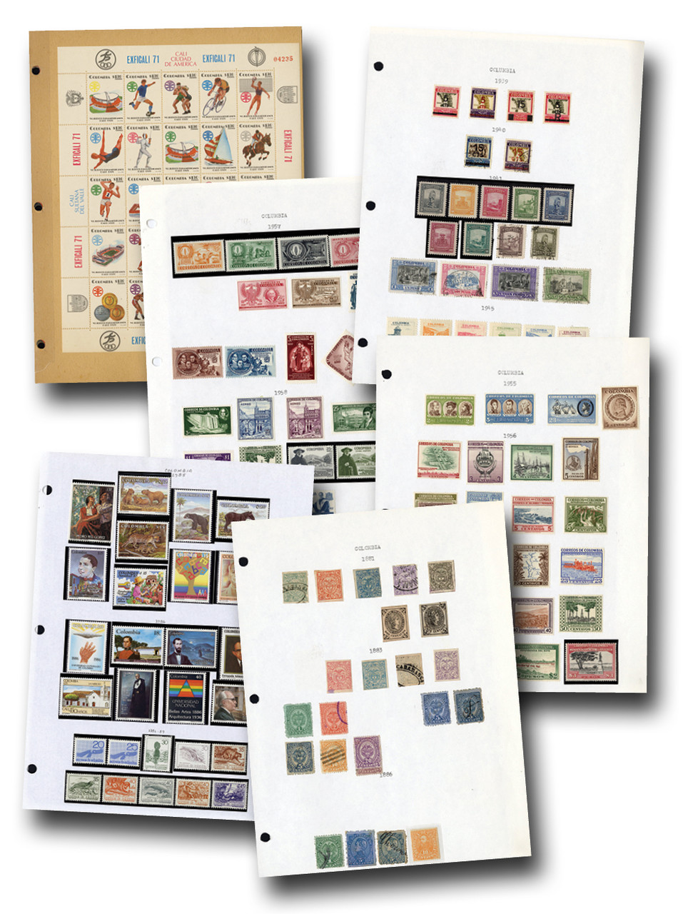 WW993 - 1865-1997 Colombia Collection