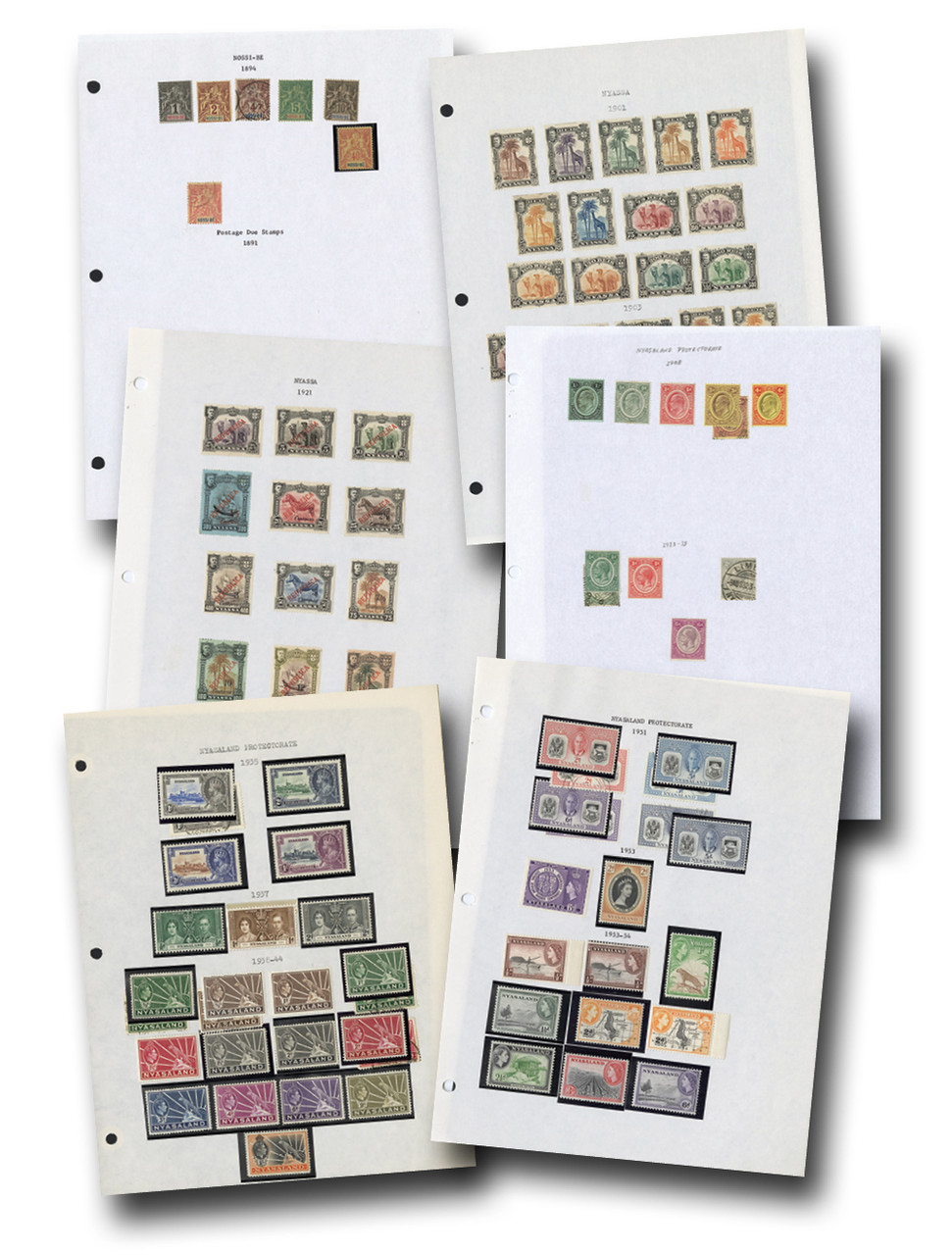 WW1070 - 1894-1964 Nossi-Be, Nyasaland Protectorate & Nyassa Collections