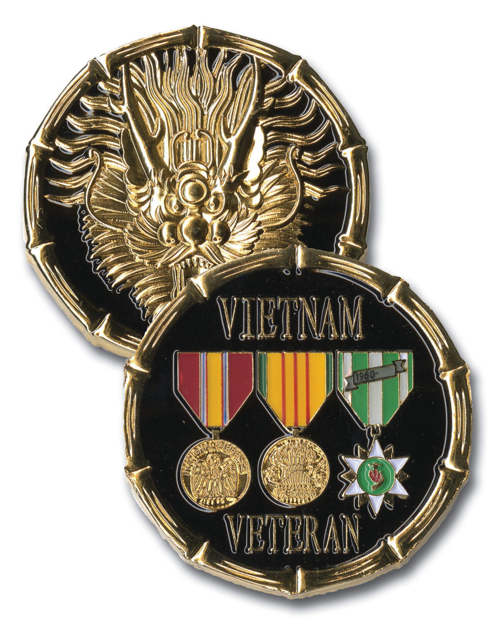 旧貨幣 メダル 鷲デザイン ARMORED DIVISION CNMCH02 - Challenge Coin - Vietnam Veteran Medals Coin - Mystic