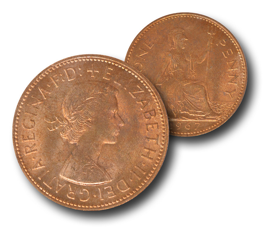 筒美京平 History Ultimate Collection 1967～1… MCN034 - 1967 Great Britain Uncirculated Penny - Mystic Stamp Company