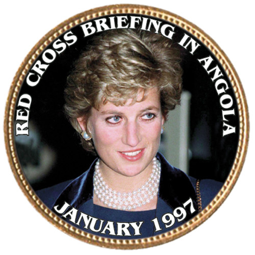 CNS634 - Princess Diana "Red Cross Briefing in Angola" Great Britain Penny