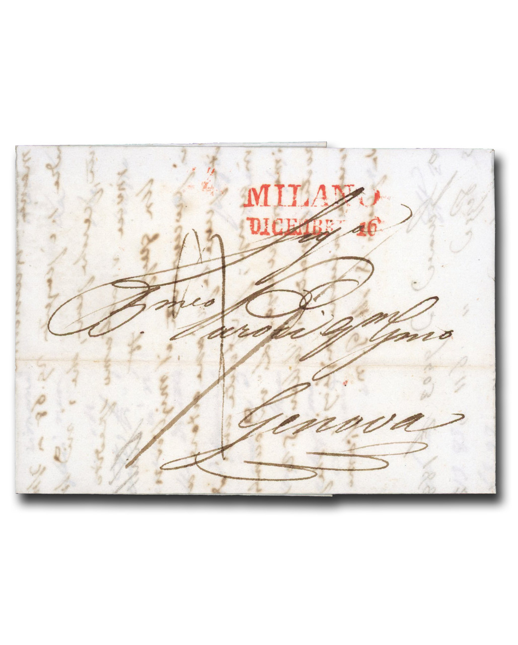 M1718 - Italian Stampless Cover