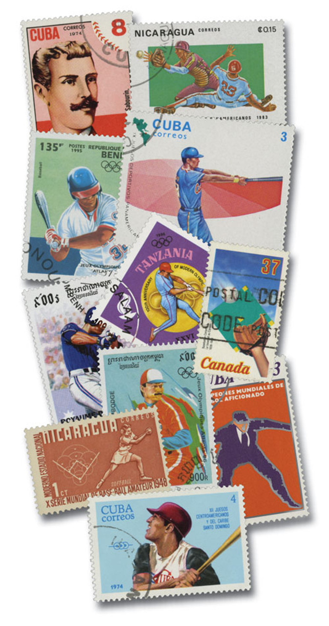 MP1087 - Baseball, 25 Different Stamps