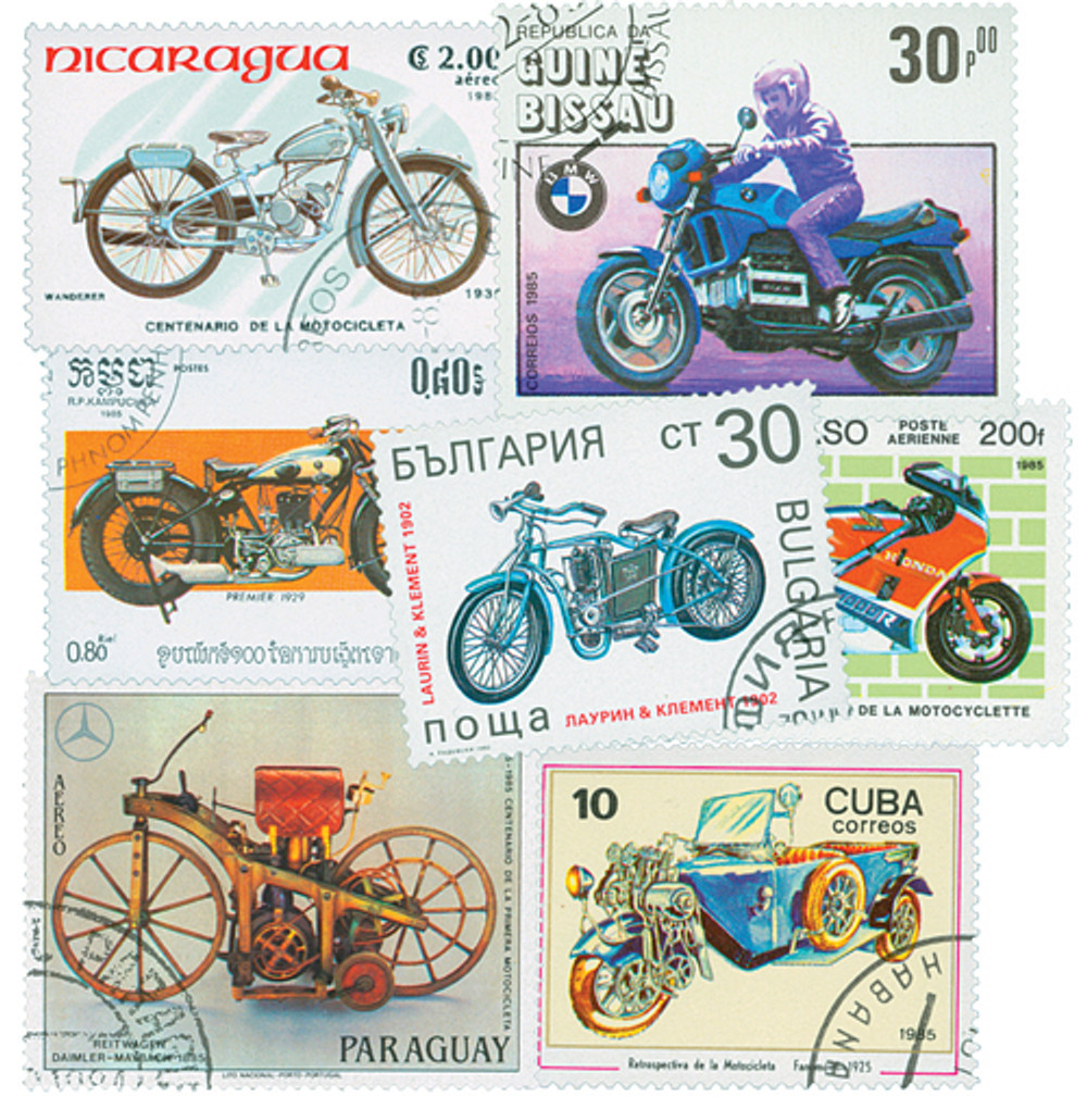 MP1109 - Motorcycles, 50 Different Stamps