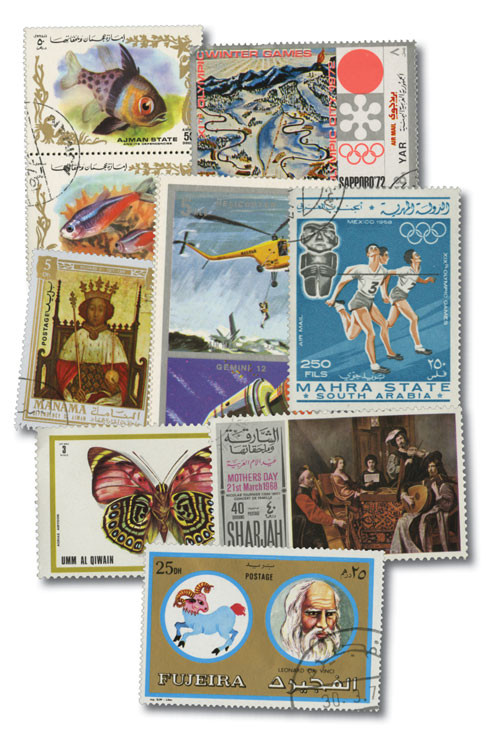 MP1160 - Arab Pictorials complete sets, 2000 Different Stamps