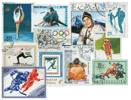 MP2017 - Winter Sports, 100 Different Stamps