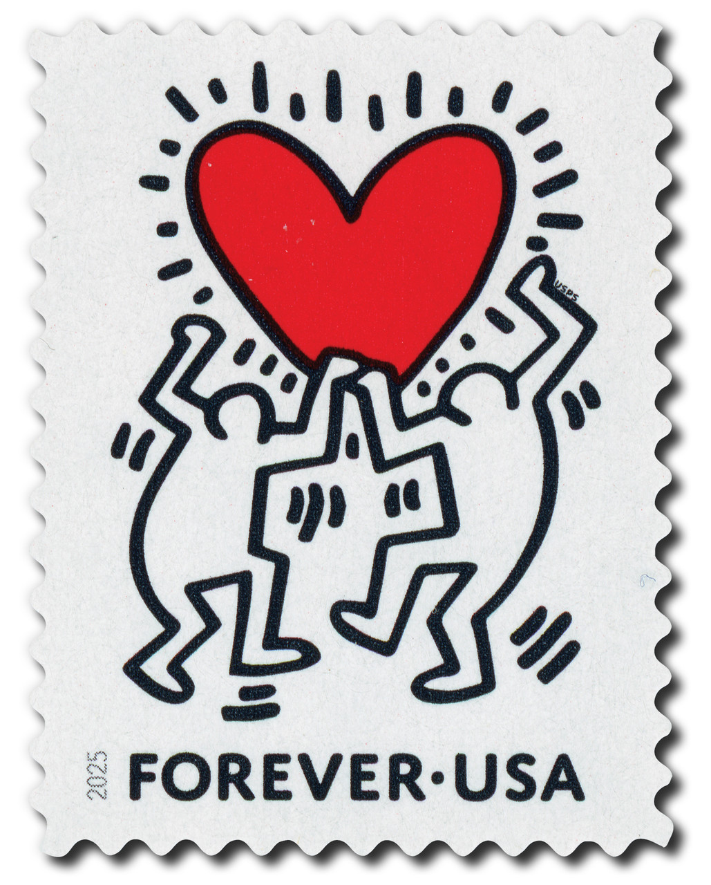 切手40 5953 - 2025 First-Class Forever Stamp - Love - Mystic Stamp Company