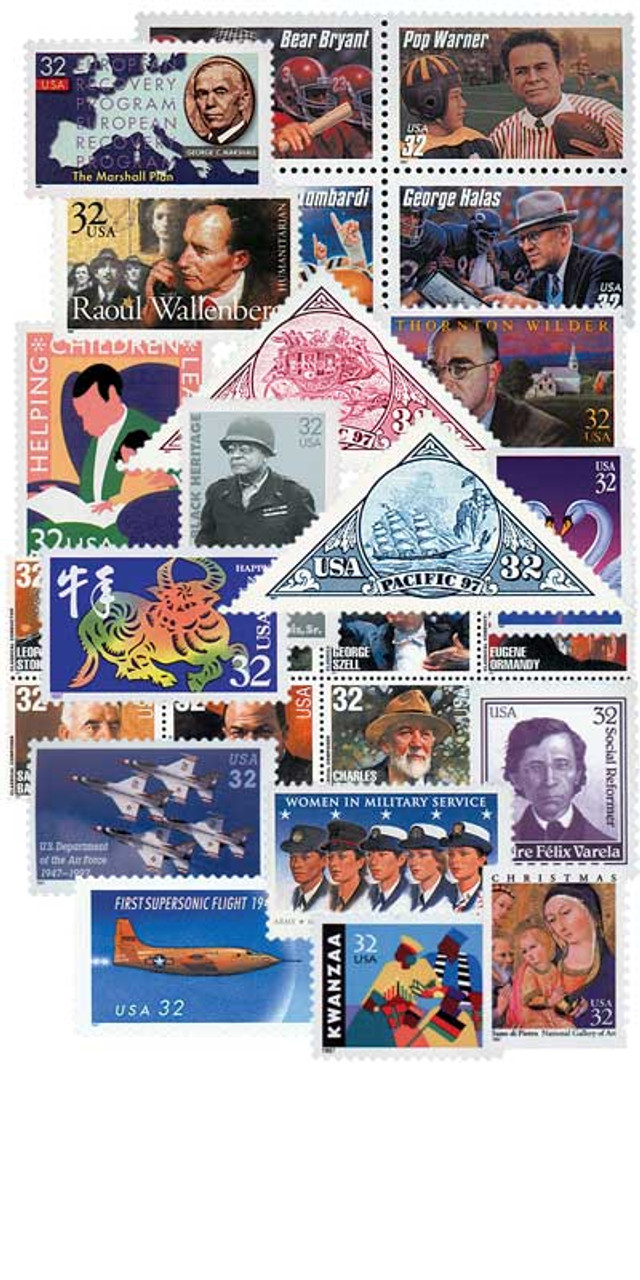 YS1997 - 1997 Commemorative Stamp Year Set - Mystic Stamp