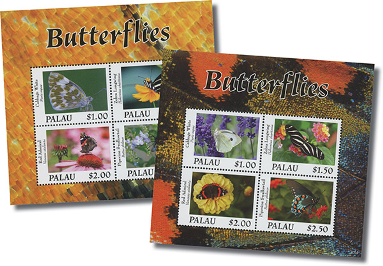 Like stamps, butterflies come in many shapes, sizes, and colors. And, like stamps, butterflies are fun to collect and discover. With this set of eight mint butterflies stamps, you get the best of both worlds. And you won’t have to chase down a fast-flying insect! You’ll get them all for just $5! 

These butterflies stamps are a great opportunity to build a worldwide topical collection. And, the best part is, YOU decide which direction to take it. You can search out more butterfly stamps, expand to insects as a whole, or even build a general flora and fauna collection.

Order today and you’ll also receive special collector’s information and other interesting stamps on approval. Your satisfaction is guaranteed. Limit of five sets at this special price.