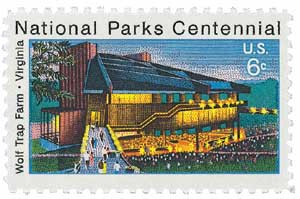 1452 - 1972 6c National Parks Centennial: Wolf Trap Farm - Mystic