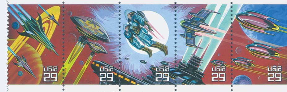 2741-45 - 1993 29c Space Fantasy - Mystic Stamp Company