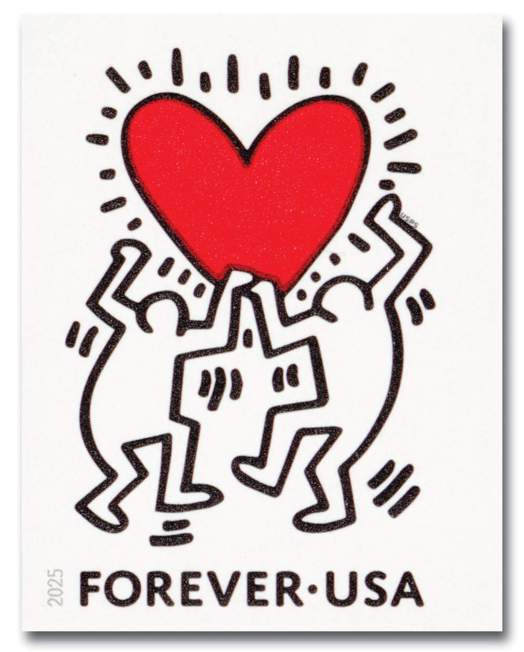 5953a - 2025 First-Class Forever Stamp - Imperforate Love - Mystic