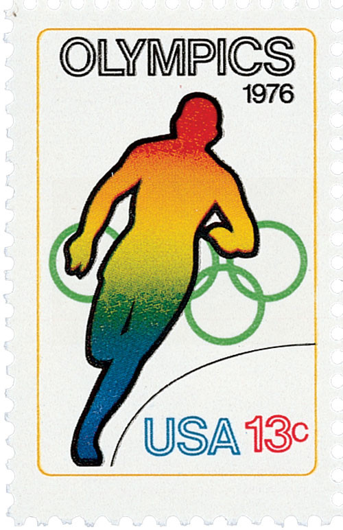 1697 - 1976 13c Olympic Games: Running - Mystic Stamp Company