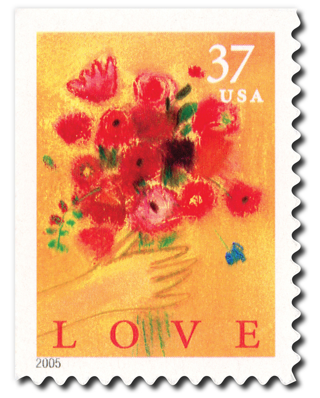 3898 - 2005 37c Love Series: Bouquet - Mystic Stamp Company