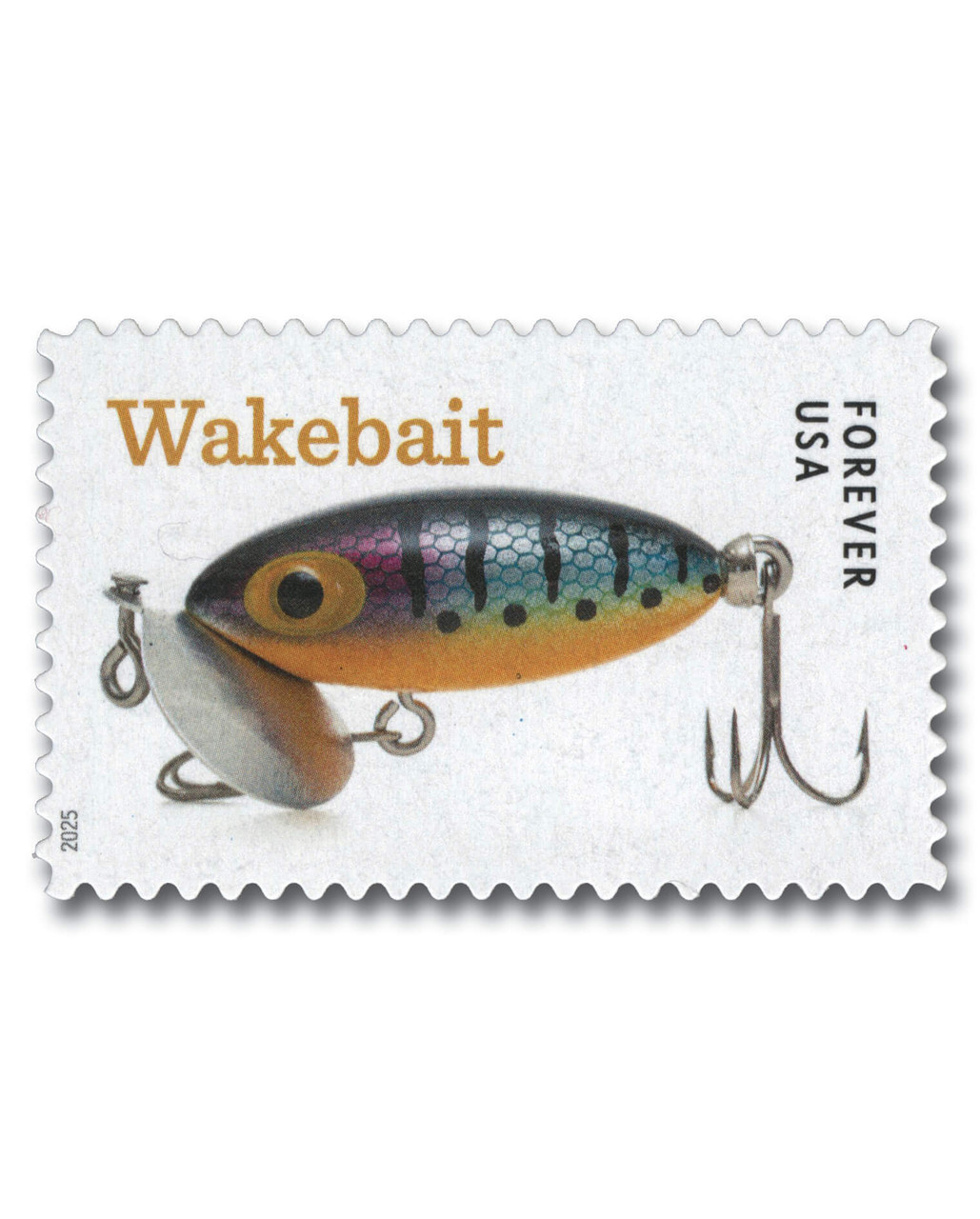 5965 - 2025 First-Class Forever Stamp - Freshwater Fishing Lures: Wakebait Lure