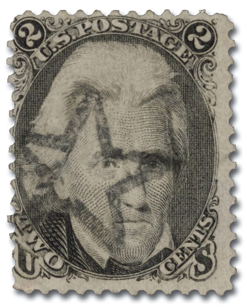 MA2043 - US #73 with Star Cancel