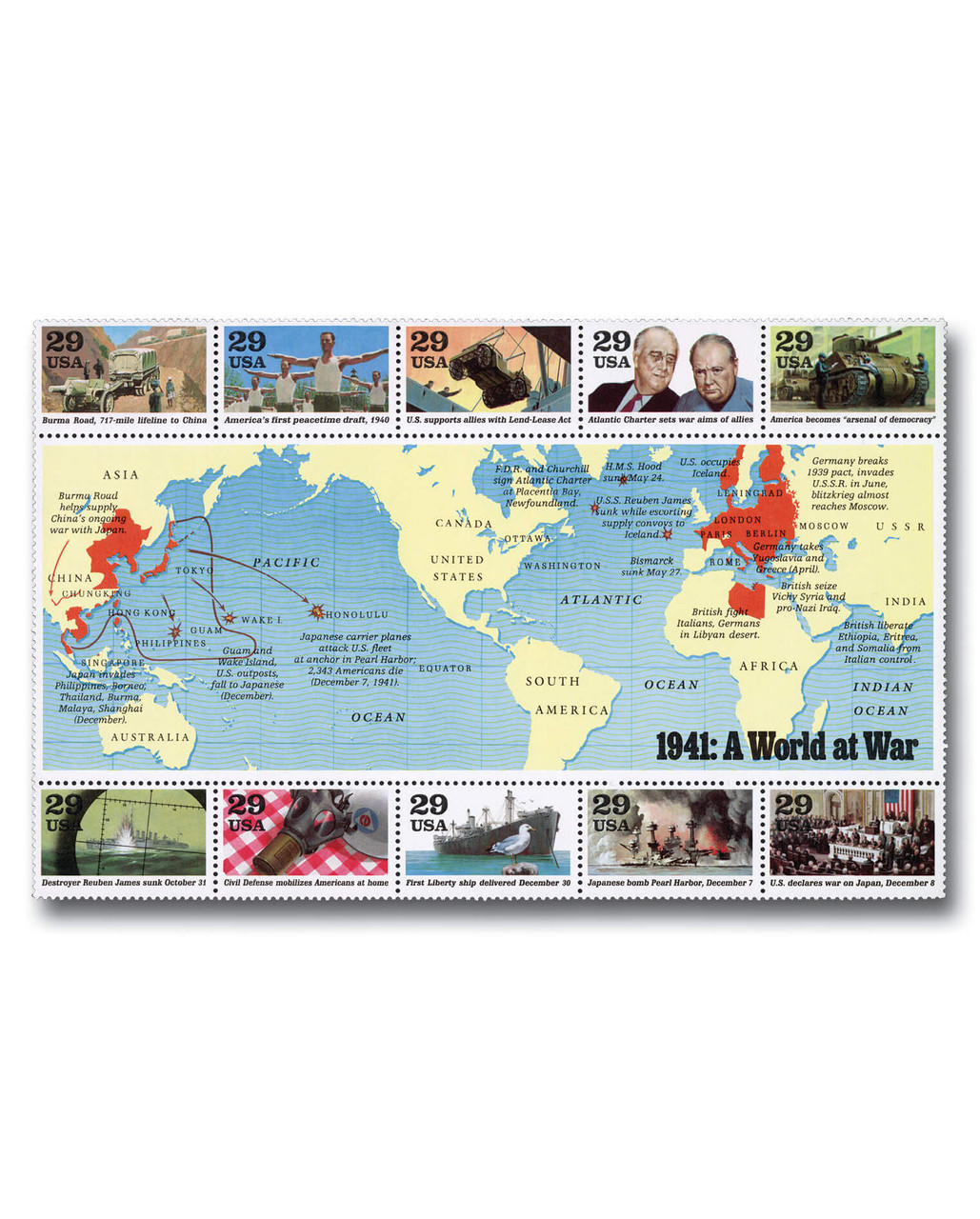 2559 - 1991 29c World War II: A World at War 2559 - 1991 29c World War II: A World at War