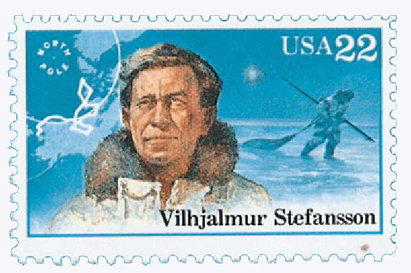 2222 - 1986 22c Arctic Explorers: Vilhjalmur Stefansson