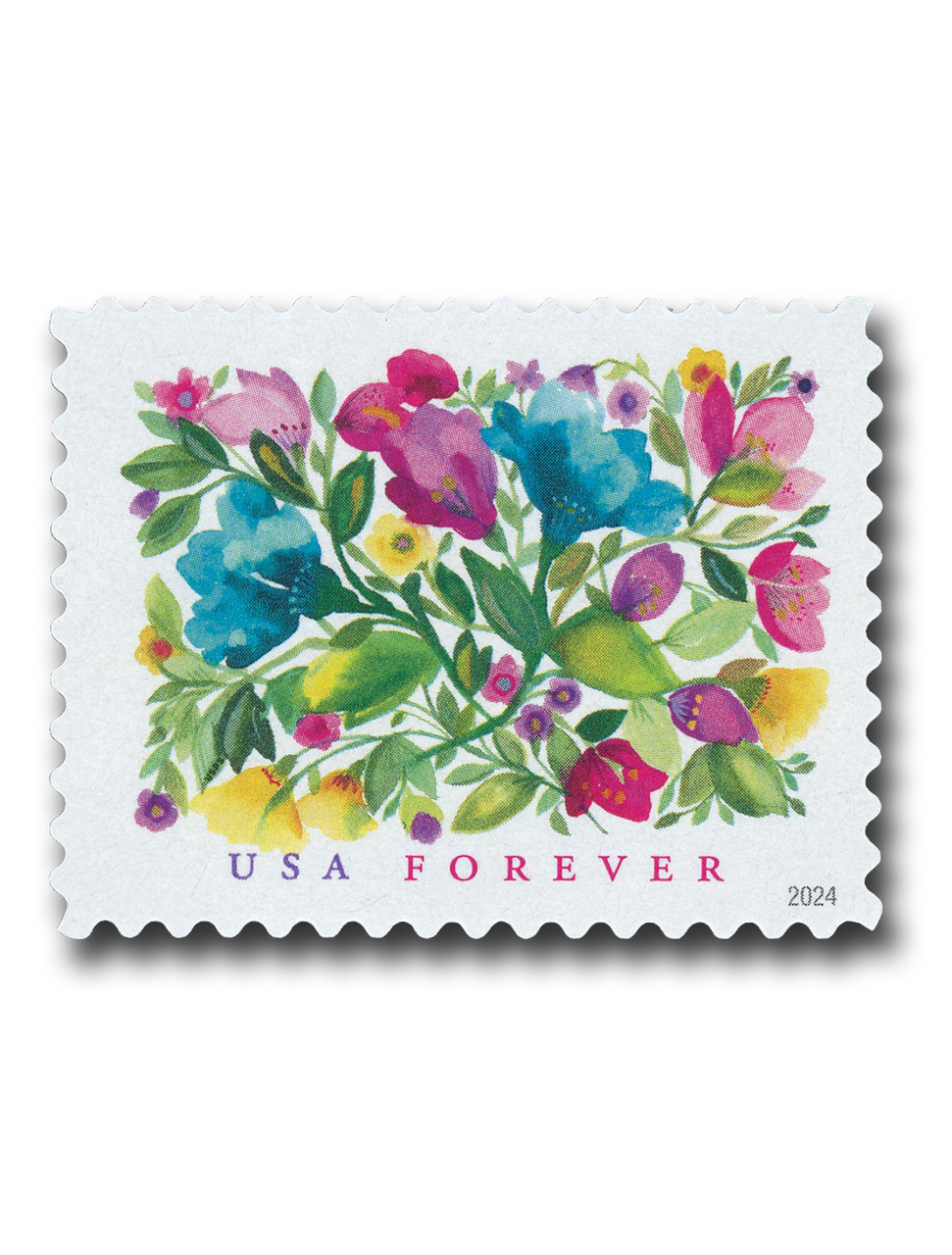 サラミスペシャル 5849 - 2024 First-Class Forever Stamp - Celebration Blooms