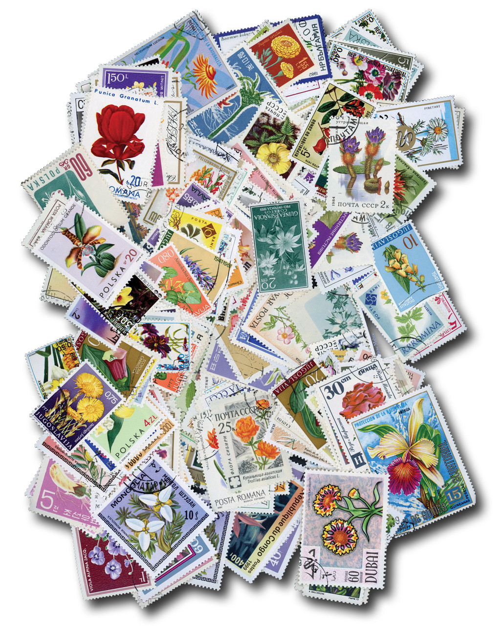 M5922 - Flowers, 300 stamps, Used