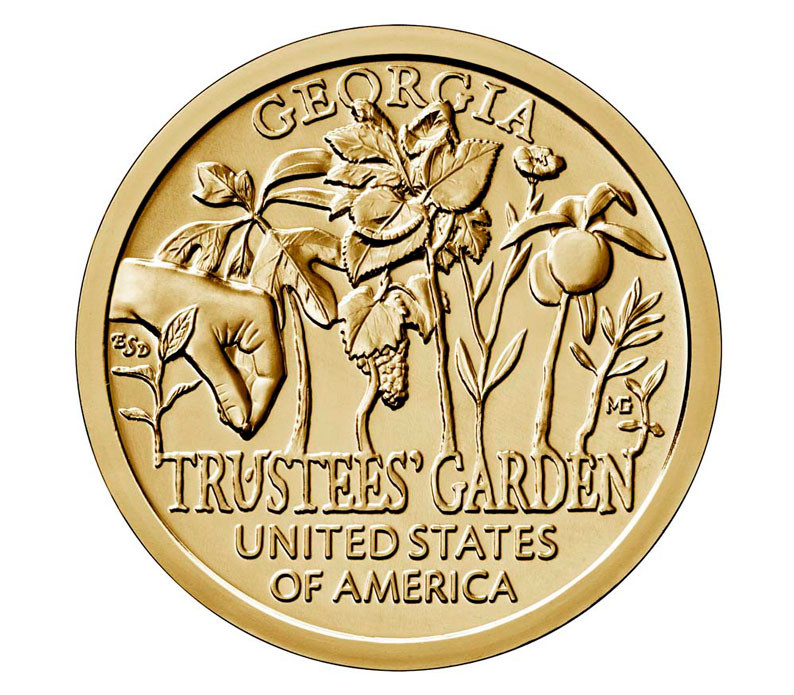 【レア美品】ミントン★シークレットガーデン★C/S 1客 CAI009 - 2019 American Innovation State Dollar, Trustees' Garden