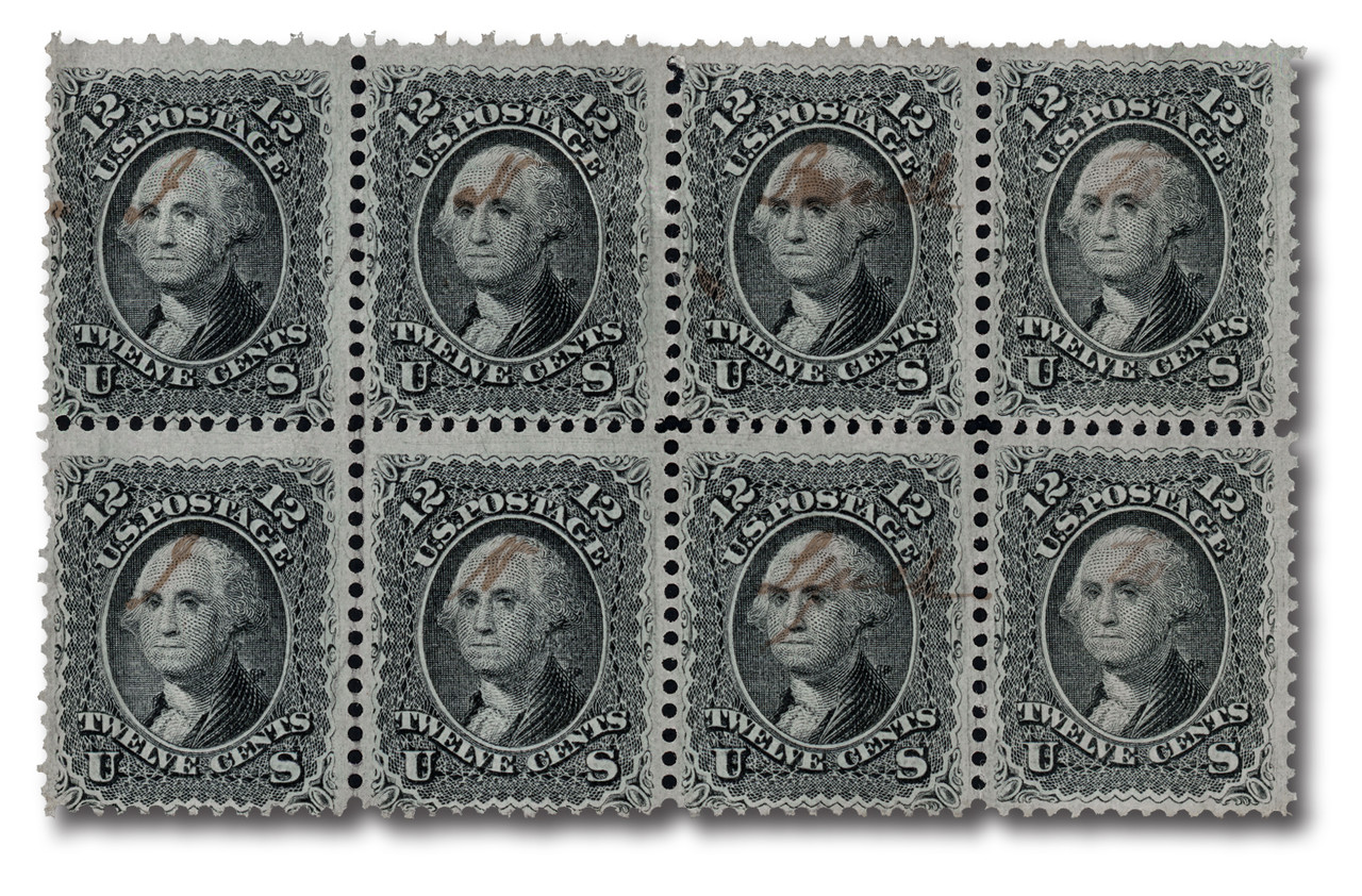 69 offer - 1861-62 12c Washington, Black, Perf. 12