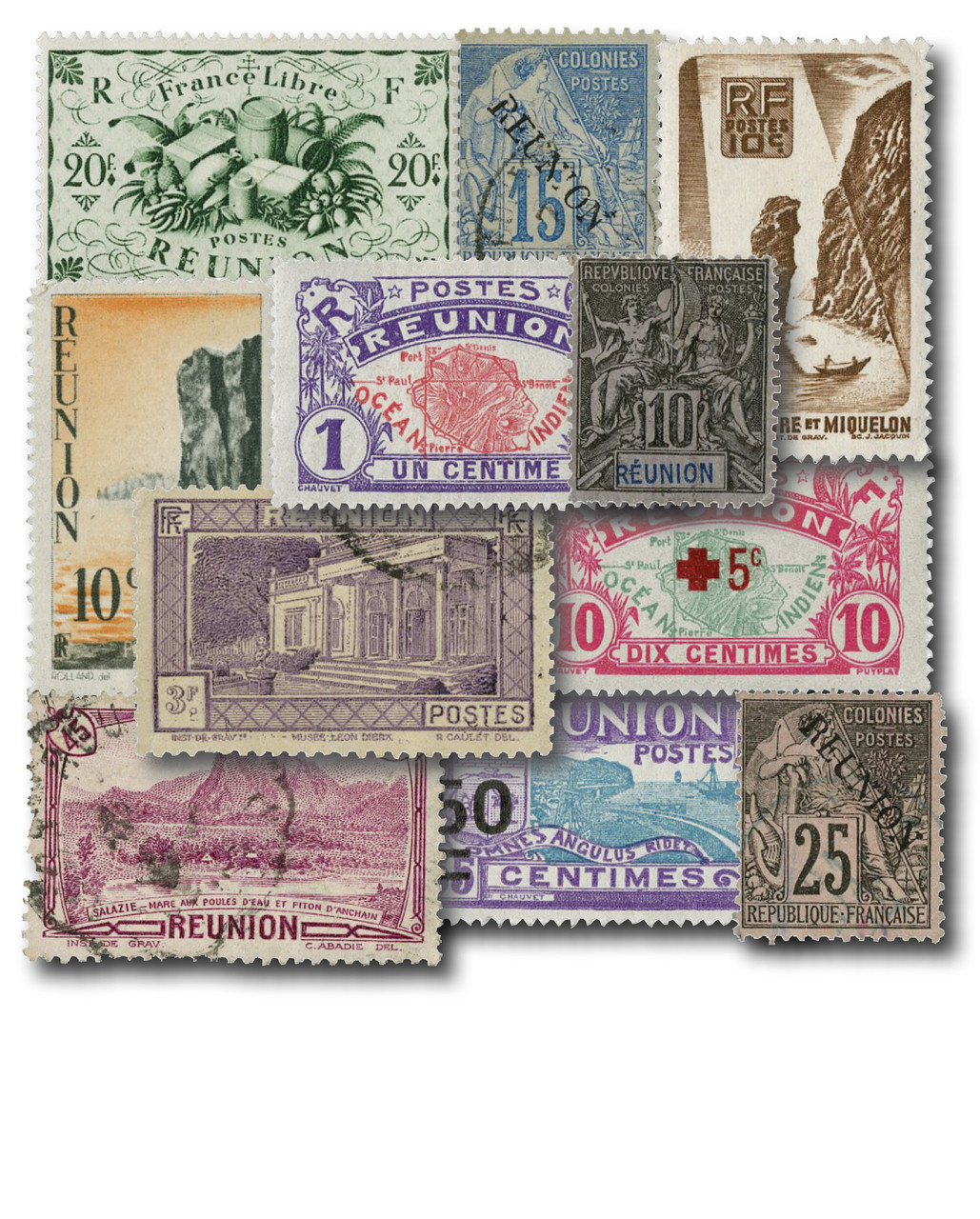 M8563 - Reunion, 25 Different Stamps