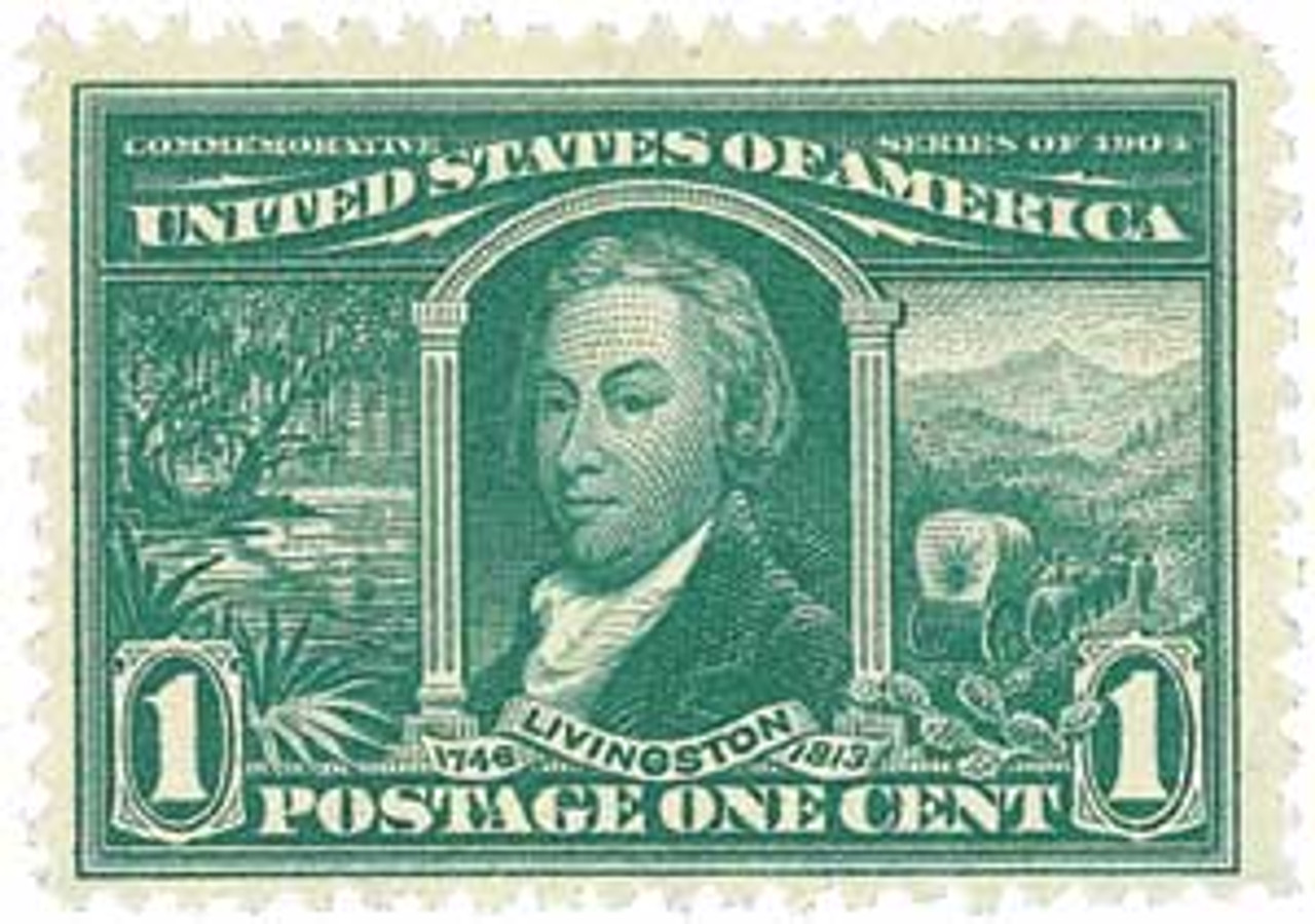 323 - 1904 1c Robert R. Livingston, Green